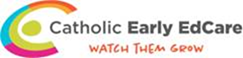 Catholic Early EdCare logo with the tagline Watch Them Grow, representing early childhood care, learning and development within a supportive Catholic education environment